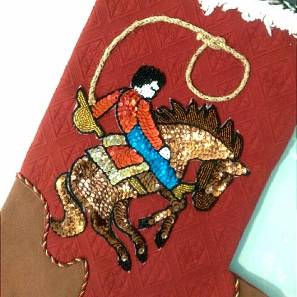 🐴Cowboy Christmas Stocking 🌵 - Picture 2 of 8